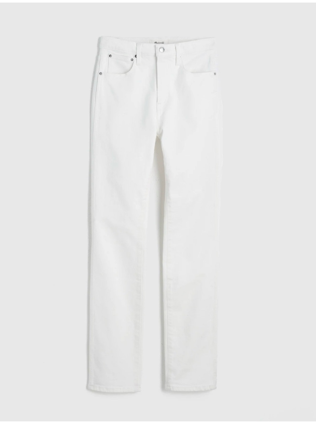 Madewell White Pencil Jean